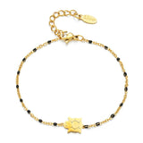 Boho Beads Turtle Charm Chain Bracelet Set for Women