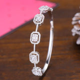 Spring CZ Crystal Dubai Bangle for Women Wedding