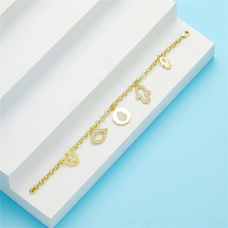 Moroccan Wedding Charm Bracelet Women