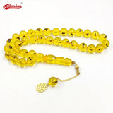 Islamic Tasbih Resin Misbaha Rosary 33 Beads Kuwait Prayer Big Size Real Insect