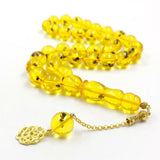 Islamic Tasbih Resin Misbaha Rosary 33 Beads Kuwait Prayer Big Size Real Insect