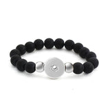 10PCS Tiger Eye Stone Bangle Fit 18mm Snap Button Bracelets