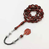 Special Red Resin Tasbih Man's Bracelet 33 Prayer Beads Islamic for Eid