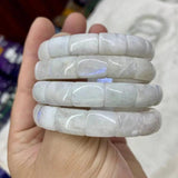 Moonstone Beads Bracelet Natural Gemstone Jewelry Bangle for Women and Men