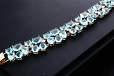 Crystal Zircon Bangles Water Drop Wedding Jewelry
