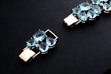 Crystal Zircon Bangles Water Drop Wedding Jewelry