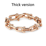 Thick & Thin Chain Stainless Steel Bracelet for Women & Men LB001