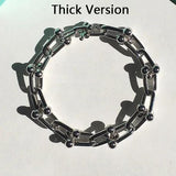 Thick & Thin Chain Stainless Steel Bracelet for Women & Men LB001