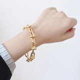 Thick & Thin Chain Stainless Steel Bracelet for Women & Men LB001