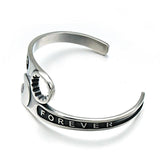 Stainless Steel Single Head Wrench Bangle Man Wristband