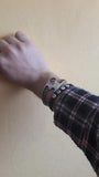 Stainless Steel Single Head Wrench Bangle Man Wristband