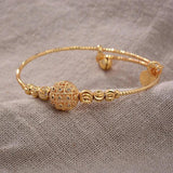 4PCS 24K Ethiopian Kids Jewelry Bangles For Children
