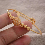 4PCS 24K Ethiopian Kids Jewelry Bangles For Children
