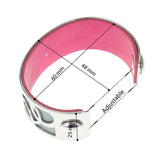 Love Cuff Bracelet Stainless Steel Bangle Leather Jewelry Gift