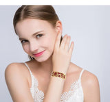 Love Cuff Bracelet Stainless Steel Bangle Leather Jewelry Gift