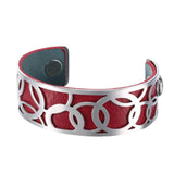 Love Cuff Bracelet Stainless Steel Bangle Leather Jewelry Gift