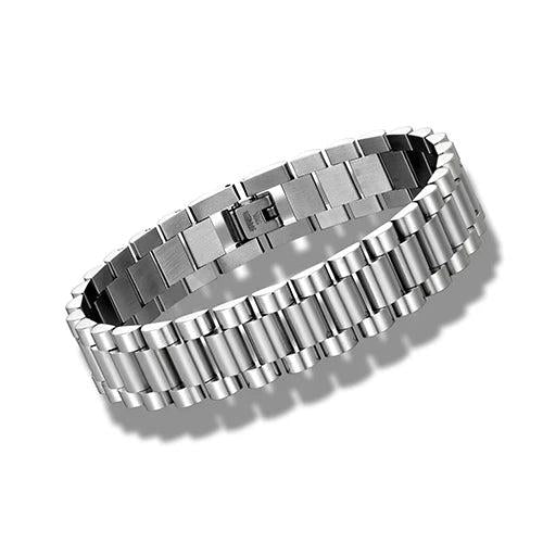 Stainless Steel Chain Bracelet Men Classic Motorcyclist Punk Style