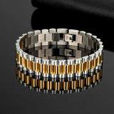 Stainless Steel Chain Bracelet Men Classic Motorcyclist Punk Style