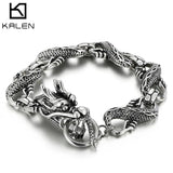 Dragon Bracelet Vintage Men's Carved Stainless Steel Jewelry