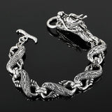 Dragon Bracelet Vintage Men's Carved Stainless Steel Jewelry