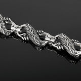 Dragon Bracelet Vintage Men's Carved Stainless Steel Jewelry