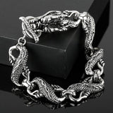 Dragon Bracelet Vintage Men's Carved Stainless Steel Jewelry