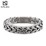 Punk Men's Stainless Steel Arrow Chain Bracelet