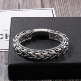Punk Men's Stainless Steel Arrow Chain Bracelet