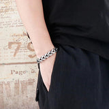 Punk Men's Stainless Steel Arrow Chain Bracelet