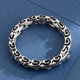 Men's Stainless Steel Snake Chain Bracelet Animal Texture Jewelry