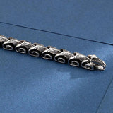 Men's Stainless Steel Snake Chain Bracelet Animal Texture Jewelry
