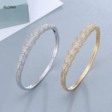 Braided CZ Cuff Bracelet Copper Bangle Bridal Wedding Jewelry