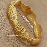 Ethiopian Bracelet 4pcs/lot 24k Bangles for Women Dubai Wedding