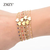 6PCS Heart Charming Bracelets & Bangles For Women