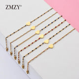 6PCS Heart Charming Bracelets & Bangles For Women