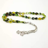 Green Tasbih Luminous Resin Muslim Rosary Eid Ramadan Gift