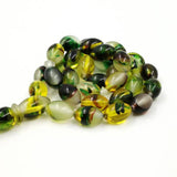 Green Tasbih Luminous Resin Muslim Rosary Eid Ramadan Gift
