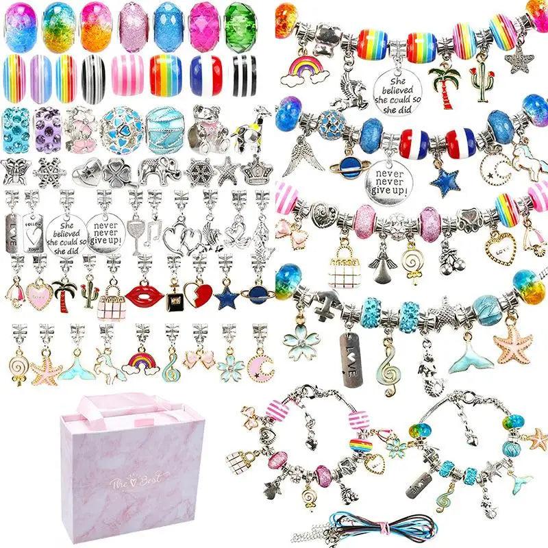 127Pcs DIY Crystal Beads Bracelet Gift Set
