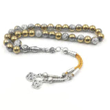 Tasbih Cracked Golden Crystal Bracelet Islamic Rosary Bead