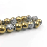 Tasbih Cracked Golden Crystal Bracelet Islamic Rosary Bead