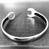 Wrench Bangle 316L Stainless Steel Biker Bracelet