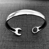 Wrench Bangle 316L Stainless Steel Biker Bracelet