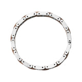 Wooden Stainless Steel Bracelet Men Silver Wristband for Boyfriend