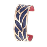 Cremo Stainless Steel Leather Cuff Bracelet Interchangeable