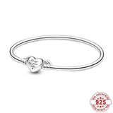 925 Silver Moments Bracelet Always By Your Side Heart Clasp