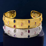 Horseshoe Shape Zirconia Bangle Women's Bracelet Jewelry
