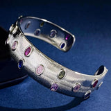 Horseshoe Shape Zirconia Bangle Women's Bracelet Jewelry