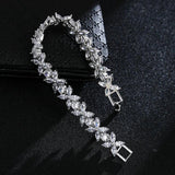 Noble Cubic Zircon Bracelet for Women, Fancy Gift