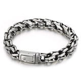 Vintage Totem Cuban Chain Stainless Steel Men's Charm Bracelet