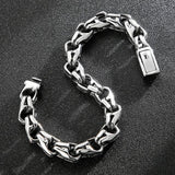 Vintage Totem Cuban Chain Stainless Steel Men's Charm Bracelet